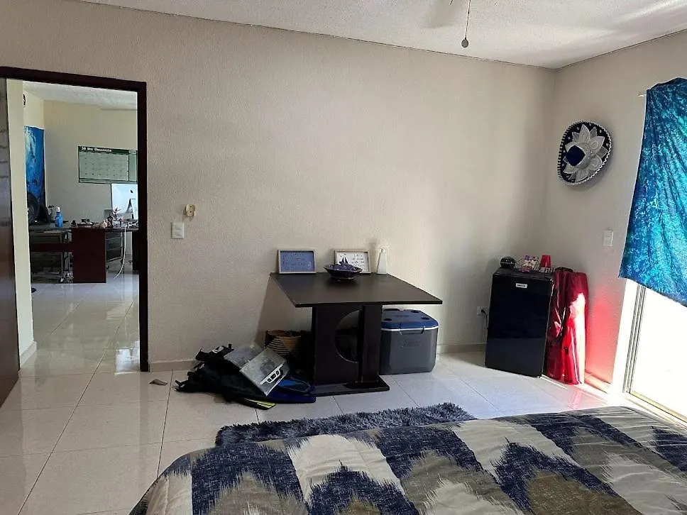 Quarto em Acomodações Particulares The Blue Room In Scuba House Playa del Carmen